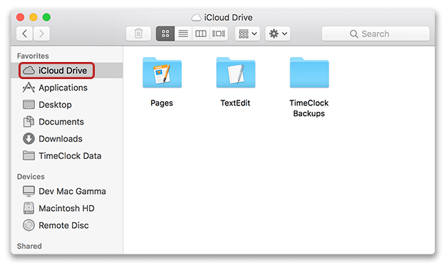 iCloud Drive Folders