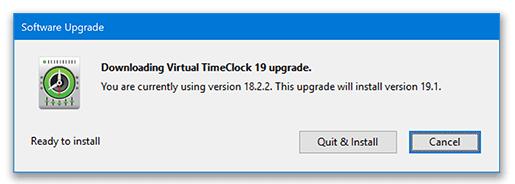 18.2.2 to version 19 upgrade window