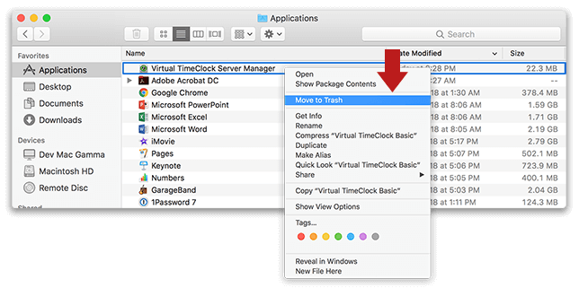 Uninstalling Network Edition Server in macOS