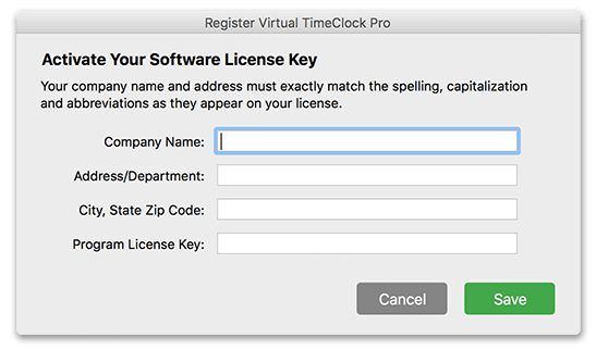 Virtual TimeClock Register Pro