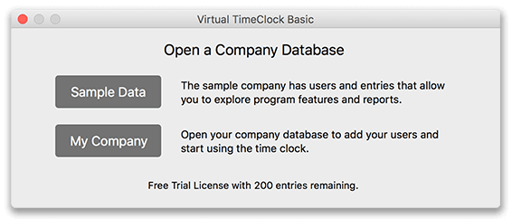 Open Sample Data Window in Basic