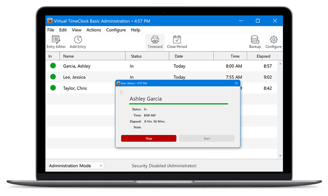 Basic Admin View Laptop 1