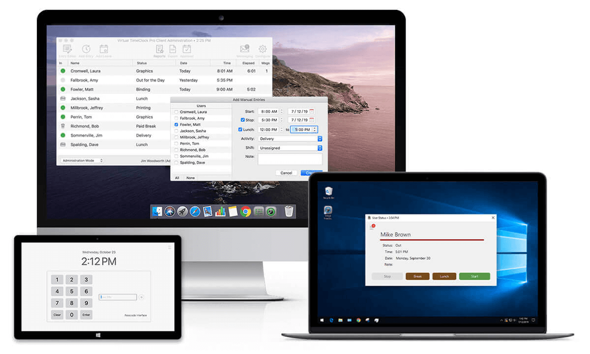 Time Clock On Multiple Computers 1
