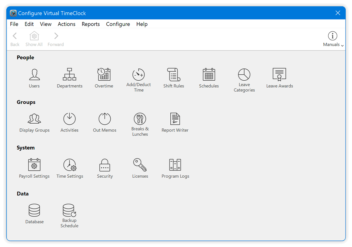 Pro Configure Virtual Timeclock 1