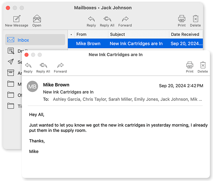 New Message Virtual Time Clock 25
