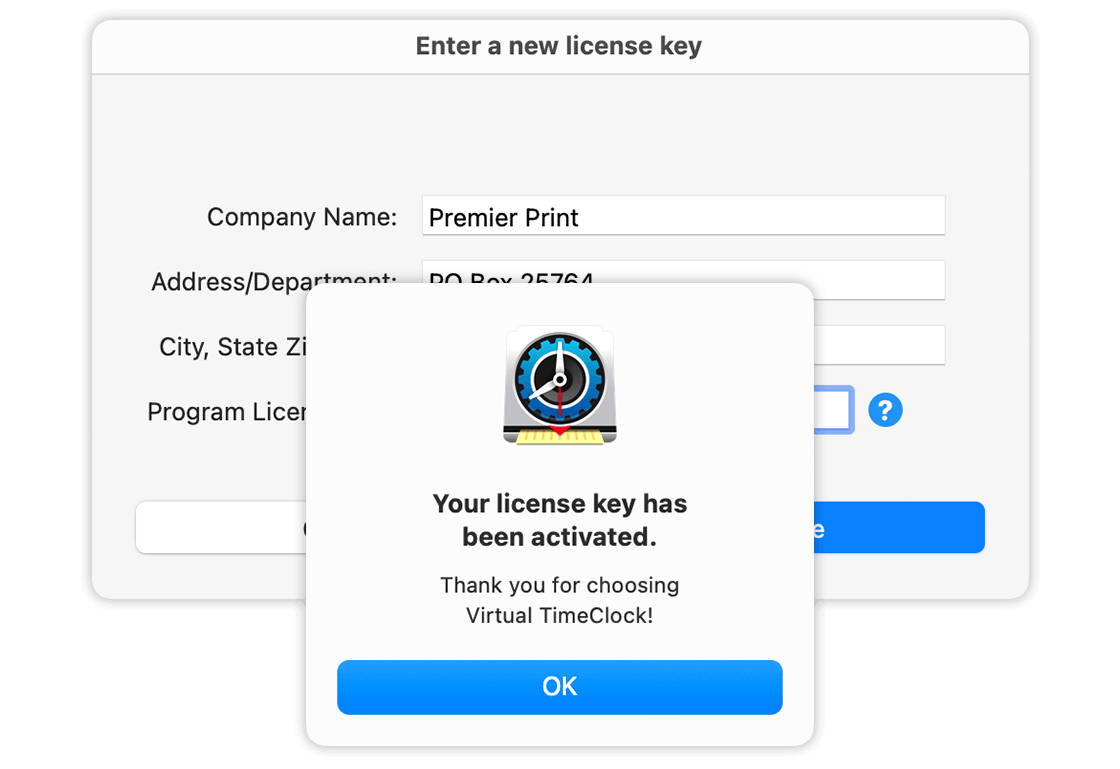 License Key Activated