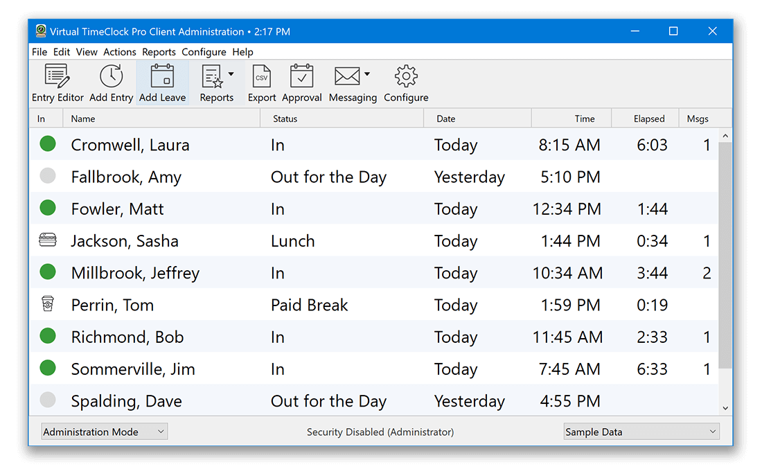 Virtual TimeClock Network Edition Simple Time Tracking Software