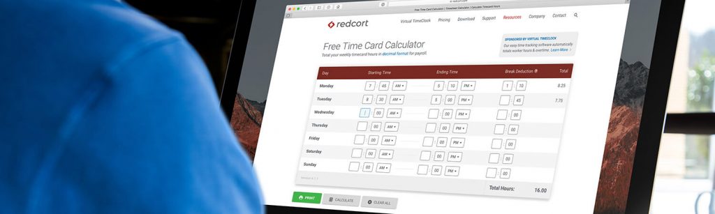 redcort virtual timeclock pro