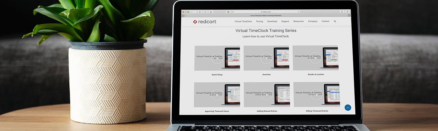 Redcort Website Video landing page