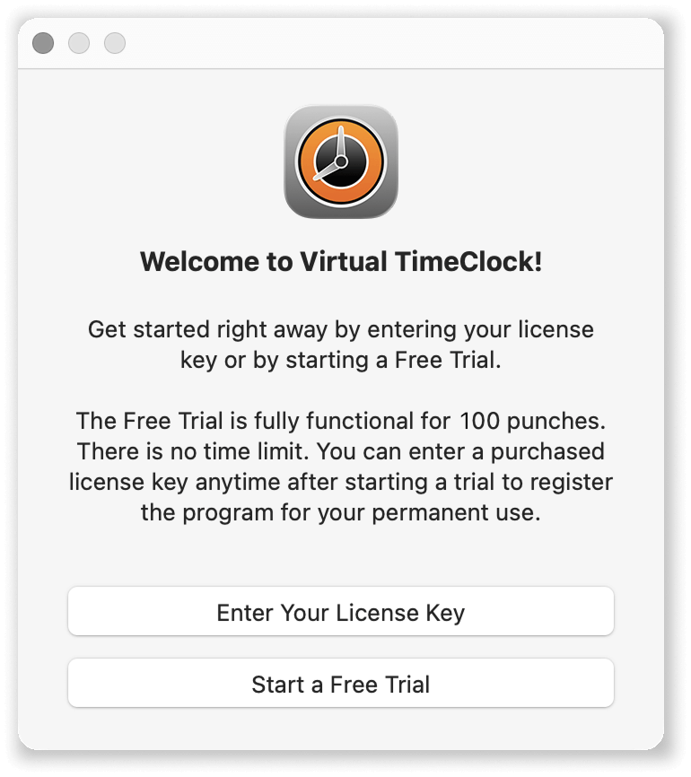 Welcome to Virtual Timeclock Free Trial